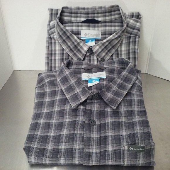 Lot of 2 - Columbia Checked Button-up Shirts XXL - Picture 12 of 12